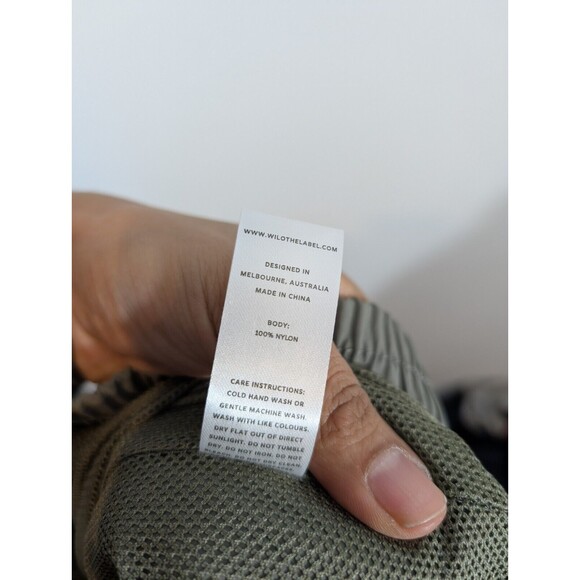 Anthropologie Wilo The Label Pants Women Sz S Green Parachute Joggers Gorpcore - Picture 7 of 9